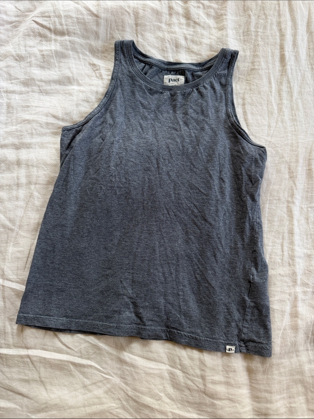 Pact Women's Dark grey Sleeveless Tank